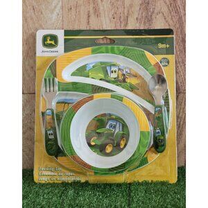 John Deere 4 Piece Feeding Set, New In Sealed Package